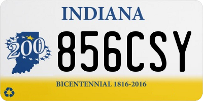 IN license plate 856CSY