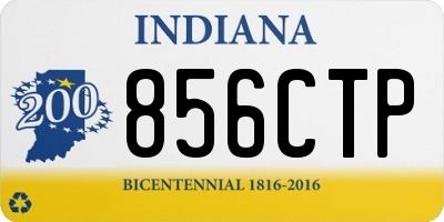IN license plate 856CTP