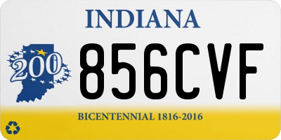 IN license plate 856CVF