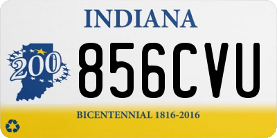 IN license plate 856CVU