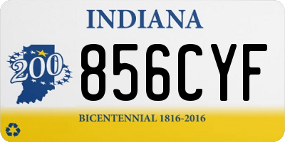 IN license plate 856CYF