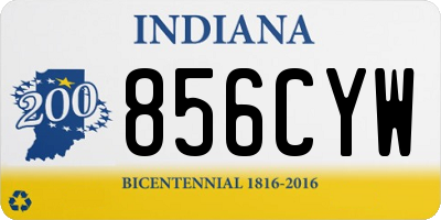 IN license plate 856CYW
