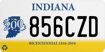 IN license plate 856CZD