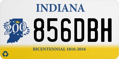 IN license plate 856DBH