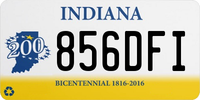 IN license plate 856DFI