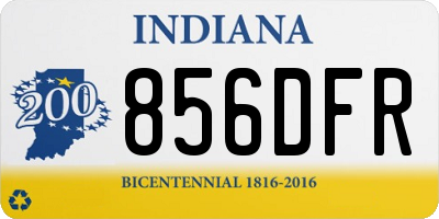 IN license plate 856DFR