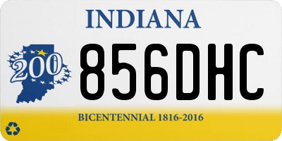 IN license plate 856DHC
