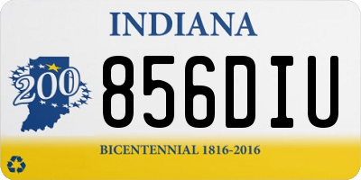IN license plate 856DIU