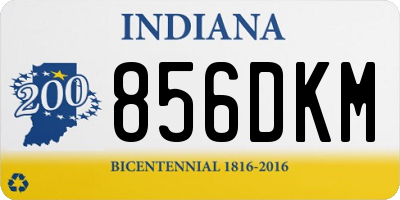 IN license plate 856DKM