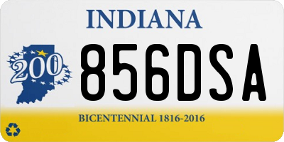 IN license plate 856DSA