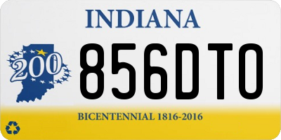 IN license plate 856DTO