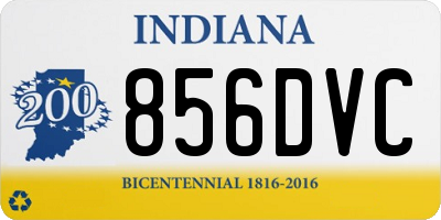 IN license plate 856DVC