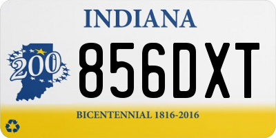 IN license plate 856DXT