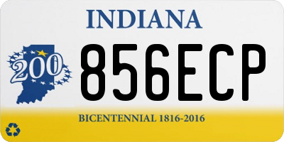 IN license plate 856ECP