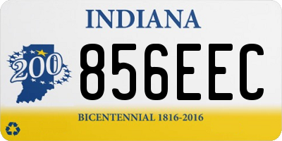 IN license plate 856EEC