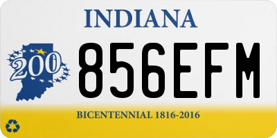 IN license plate 856EFM