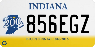 IN license plate 856EGZ