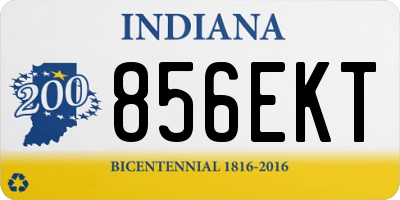 IN license plate 856EKT