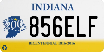 IN license plate 856ELF