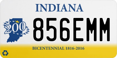 IN license plate 856EMM
