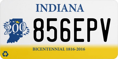 IN license plate 856EPV