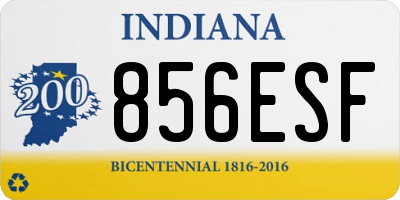 IN license plate 856ESF