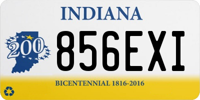 IN license plate 856EXI
