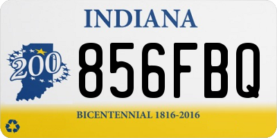 IN license plate 856FBQ