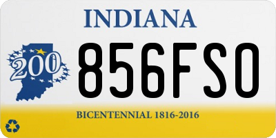 IN license plate 856FSO