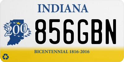 IN license plate 856GBN