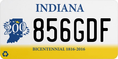 IN license plate 856GDF