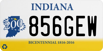 IN license plate 856GEW