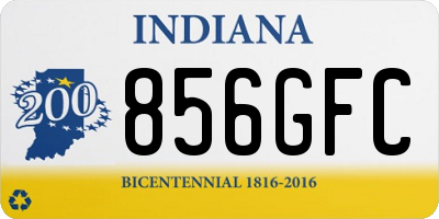 IN license plate 856GFC