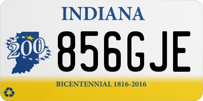 IN license plate 856GJE