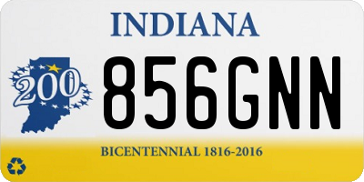 IN license plate 856GNN
