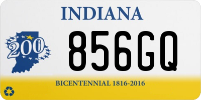 IN license plate 856GQ
