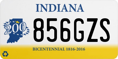 IN license plate 856GZS