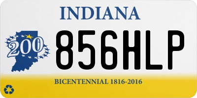 IN license plate 856HLP