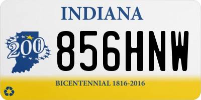 IN license plate 856HNW