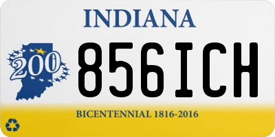 IN license plate 856ICH