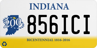 IN license plate 856ICI