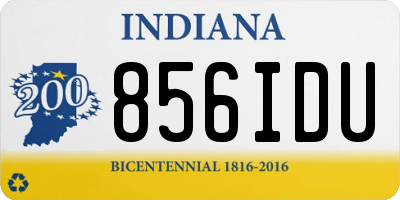IN license plate 856IDU