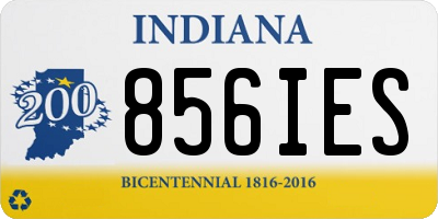 IN license plate 856IES