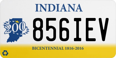 IN license plate 856IEV