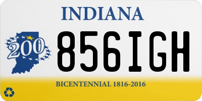 IN license plate 856IGH