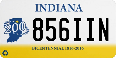 IN license plate 856IIN
