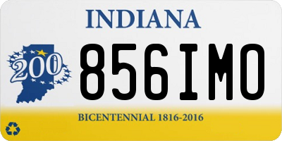 IN license plate 856IMO
