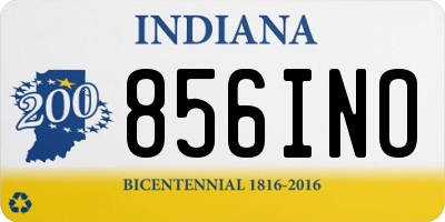 IN license plate 856INO