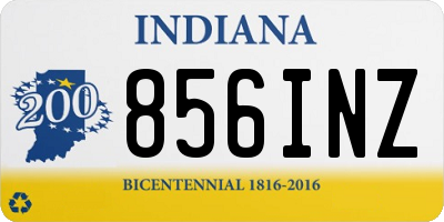 IN license plate 856INZ