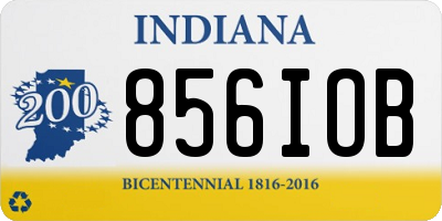 IN license plate 856IOB